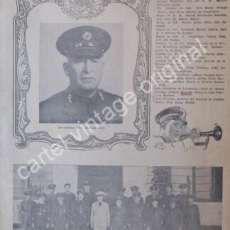CARTEL ANTIGUO ORIGINAL DE GENERAL. EULOGIO ORTIZ Y LA SEPTIMA ZONA MILITAR 1945