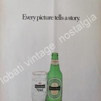 CARTEL ANTIGUO ORIGINAL DE CERVEZA HEINEKEN 1984 /2
