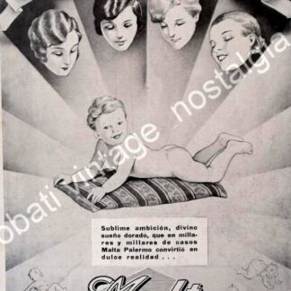 CARTEL ANTIGUO ORIGINAL DE CERVEZA TONICO PALERMO 1930s ARGENTINA /13