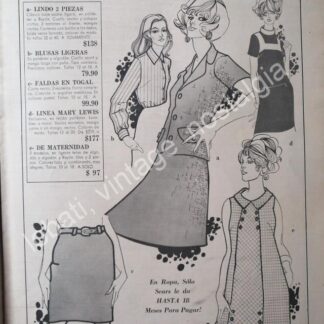 CARTEL ANTIGUO ORIGINAL DE TIENDA SEARS 1967 MODAS /7