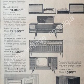 CARTEL ANTIGUO ORIGINAL DE TIENDA EL PALACIO DE HIERRO VENTA DEL HOGAR 1968