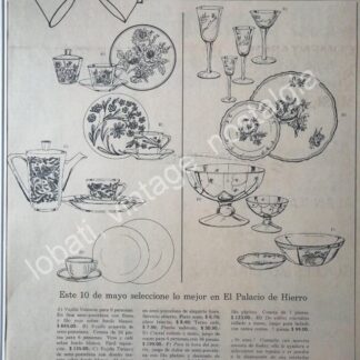 CARTEL ANTIGUO ORIGINAL DE TIENDA EL PALACIO DE HIERRO MAYO 1967