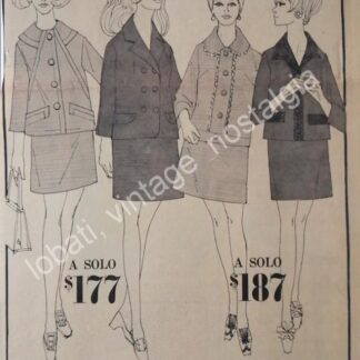 CARTEL ANTIGUO ORIGINAL DE TIENDA SEARS 1969 MODAS