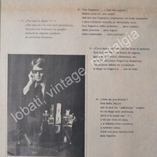 CARTEL ANTIGUO ORIGINAL DE YVEAS SAINT LAURENT EN EL PALACIO DE HIERRO 1969. TIENDA /FEP