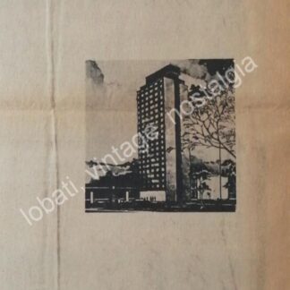 CARTEL ANTIGUO ORIGINAL DE HOTEL SUITES TECPAN 1960s