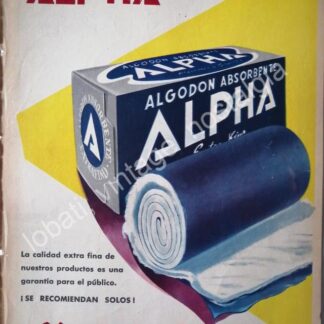 CARTEL ANTIGUO ORIGINAL DE ALGODONES Y GASAS S.A 1956 /SUPER RARO