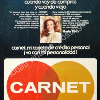 CARTEL ANTIGUO ORIGINAL DE MARIA FELIX Y LA TARJETA CARNET 1979 /FEP (MEDIANO)