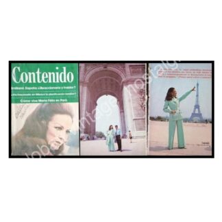 CARTEL ANTIGUO ORIGINAL DE MARIA FELIX EN PARIS 1976