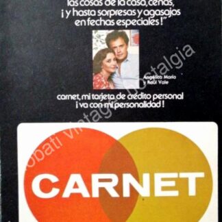 CARTEL ANTIGUO ORIGINAL DE RAUL VALE Y ANGELICA MARIA Y LA TARJETA CARNET 1979 /FEP