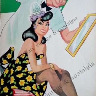 CARTEL ANTIGUO ORIGINAL DE PORTADA CON MARTA BAUMANN KELLER SEÑORITA MEXICO 1956
