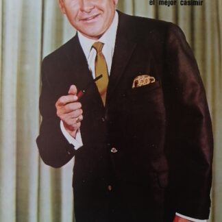 CARTEL ANTIGUO ORIGINAL DE ELMO MICHEL Y TRAJES ZAPICO 1966 / RARO /FEP