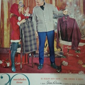 CARTEL ANTIGUO ORIGINAL DE MAURICIO GARCES Y CAMISAS MANCHESTER 1968 /FEP 17