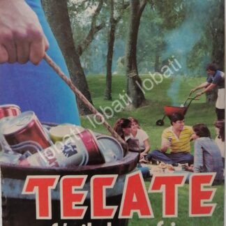 CARTEL ANTIGUO ORIGINAL DE CERVEZA TECATE 1984 / MINI CARTEL /8
