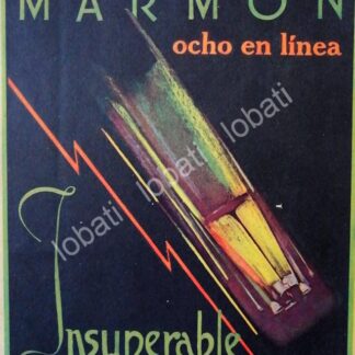 CARTEL ANTIGUO ORIGINAL DE AUTOS MARMON 8 EN LINEA 1927 /115 MUY RARO