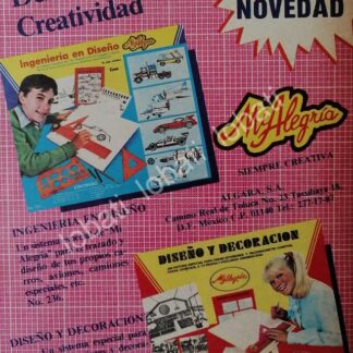 CARTEL ANTIGUO ORIGINAL DE JUGUETES MI ALEGRIA 1987