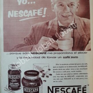CARTEL ANTIGUO ORIGINAL DE CAFE NESCAFE 1956 /44