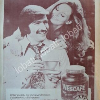 CARTEL ANTIGUO ORIGINAL DE CAFE NESCAFE 1972 /CF62