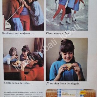 CARTEL ANTIGUO ORIGINAL DE PAN BIMBO 1965 /23