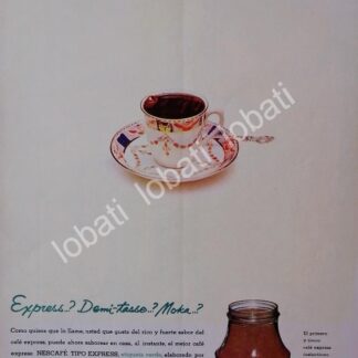 CARTEL ANTIGUO ORIGINAL DE CAFE NESCAFE 1963 /32