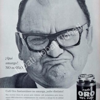 CARTEL ANTIGUO ORIGINAL DE CAFE ORO 1963 /30