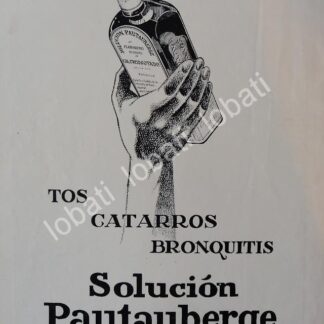 CARTEL ANTIGUO ORIGINAL DE MEDICINA. SOLUCION PAUTAUBERGE 1931 /5