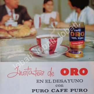CARTEL ANTIGUO ORIGINAL DE CAFE ORO 1960 /15