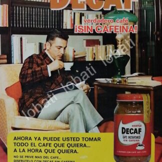 CARTEL ANTIGUO ORIGINAL DE CAFE DECAF NESTLE 1969 /14