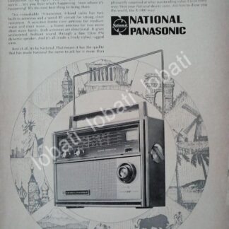 CARTEL ANTIGUO ORIGINAL DE RADIOS NATIONAL PANASONIC R-1400 1969 /171