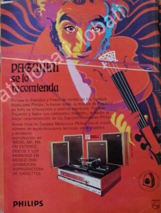 CARTEL ANTIGUO ORIGINAL DE RADIO TORNAMESA PHILIPS 1977 50 ANIVERSARIO /163