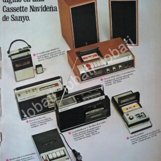 CARTEL ANTIGUO ORIGINAL DE RADIOS Y GRABADORAS SANYO 1969 /157