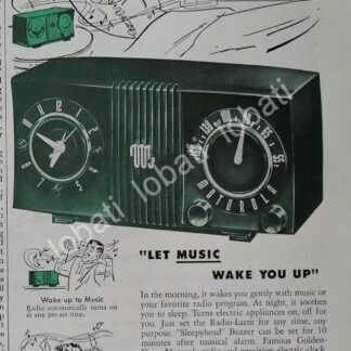 CARTEL ANTIGUO ORIGINAL DE RADIOS MOTOROLA RADIOLARM 1950 /136