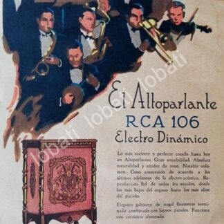 CARTEL ANTIGUO ORIGINAL DE RADIO RADIOLA RCA 1929 / 116
