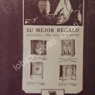 CARTEL ANTIGUO ORIGINAL DE VICTROLAS VICTOR 1930 ARGENTINA /68