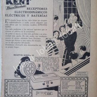 CARTEL ANTIGUO ORIGINAL DE RADIOS ATWATER KENT 1926, ARGENTINA /59