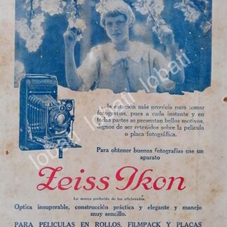 CARTEL ANTIGUO ORIGINAL DE CAMARAS FOTOGRAFICAS ZEISS IKON 1930 /5
