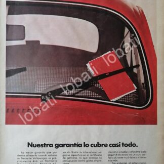 CARTEL ANTIGUO ORIGINAL DE AUTOS VOLKSWAGEN VOCHO 1980 /40