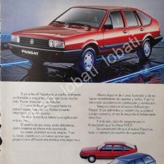 CARTEL ANTIGUO ORIGINAL DE AUTOS VOLKSWAGEN PASSAT 1986 /27