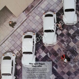 CARTEL ANTIGUO ORIGINAL DE AUTOS VOLKSWAGEN " LEASING" 1990s /23