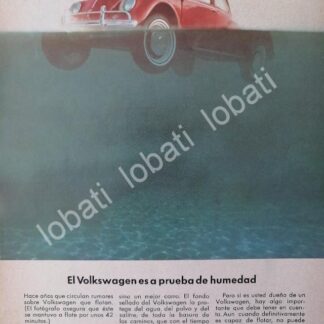 CARTEL ANTIGUO ORIGINAL DE MINI CARTEL. AUTOS VOLKSWAGEN VOCHO 1967 /20