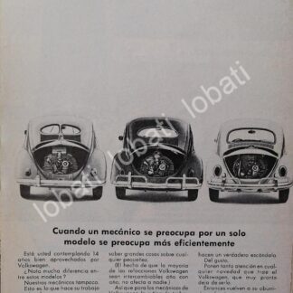 CARTEL ANTIGUO ORIGINAL DE MINI CARTEL AUTOS VOLKSWAGEN VOCHO 1969 /14
