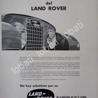 CARTEL ANTIGUO ORIGINAL DE AUTOS CAMIONETA LAND ROVER UNIVERSAL 1950s/271
