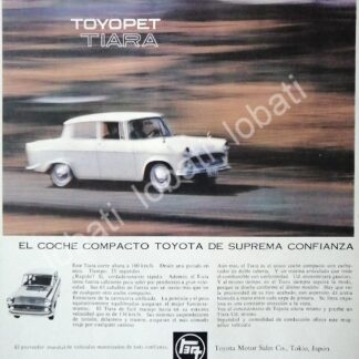 CARTEL ANTIGUO ORIGINAL DE AUTOS TOYOTA TOYOPET TIARA 1961 /232