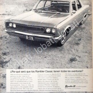 CARTEL ANTIGUO ORIGINAL DE AUTOS AMERICAN RAMBLER CLASSIC 770 1967 /211