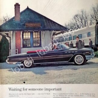 CARTEL ANTIGUO ORIGINAL DE AUTOS BUICK 1961 DEPORTIVO /192