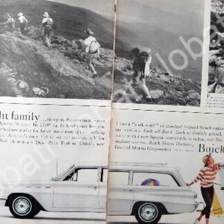 CARTEL ANTIGUO ORIGINAL DE AUTOS BUICK SPECIAL WAGON 1962 /190