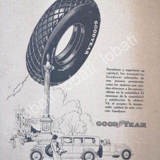 CARTEL ANTIGUO ORIGINAL DE LLANTAS GOODYEAR 1927 /11