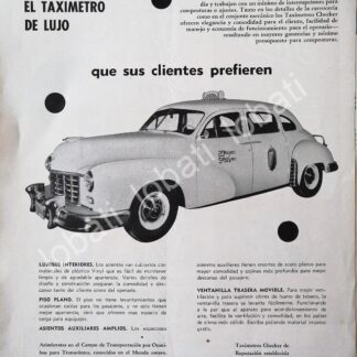CARTEL ANTIGUO ORIGINAL DE AUTOS CHECKER 1966 /426 MUY RARO