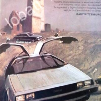 CARTEL ANTIGUO ORIGINAL DE AFICHE AUTOS DELORIAN 1981/ 416