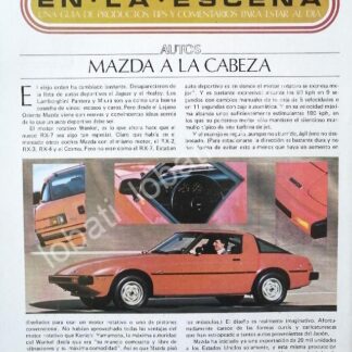 CARTEL ANTIGUO ORIGINAL DE AUTOS MAZDA RX-7 1978/ 415
