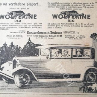 CARTEL ANTIGUO ORIGINAL DE AUTOS REO BROUGHAM WOLVERINE 1929 /410 MUY RARO
